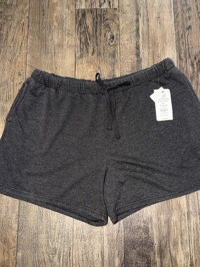 Jockey Dark Charcoal Heather Knit Lounge Shorts